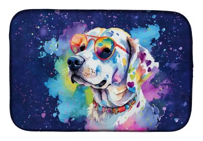 Hippie Dawg Dish Drying Mat Absorbent Dish Drying Mat Pad for Kitchen Counter Dish Drainer Mat for Countertop, 14 x 21", Multicolor