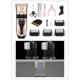 Dog Shaver Pet Teddy Cat Shaving Dog Hair Professional Hair Clipper (Option: Style D white 3pcs)