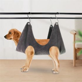 Pruning Small And Medium-sized Dogs And Cats Thickened Pet Beauty Hammock (Option: Gray-M)