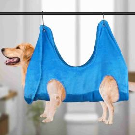 Pruning Small And Medium-sized Dogs And Cats Thickened Pet Beauty Hammock (Option: Blue-L)